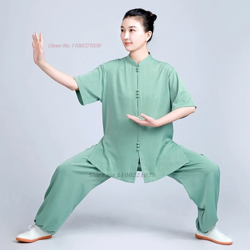 2025 traditional chinese tai chi kung fu uniform vintage sports outdoor walking training exercise wushu martial arts kung fu set