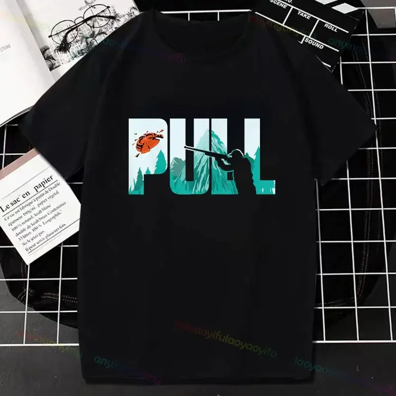 تي شيرت بأكمام قصيرة من القطن الخالص ، تشريح لبيور سمين ، صلصال الصيد ، إطلاق نار الحمام ، ملابس خارجية ، تي شيرتات برسومات ، الصيف #2
