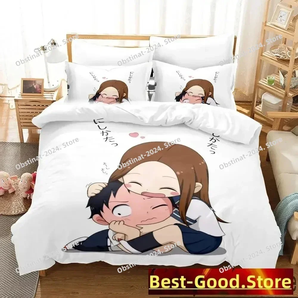 

Anime Teasing Master Takagi-san Bedding Set Printed single Comforter Quilt Duvet Cover Pillow Case 3 Pieces Sets Kids Adult Size