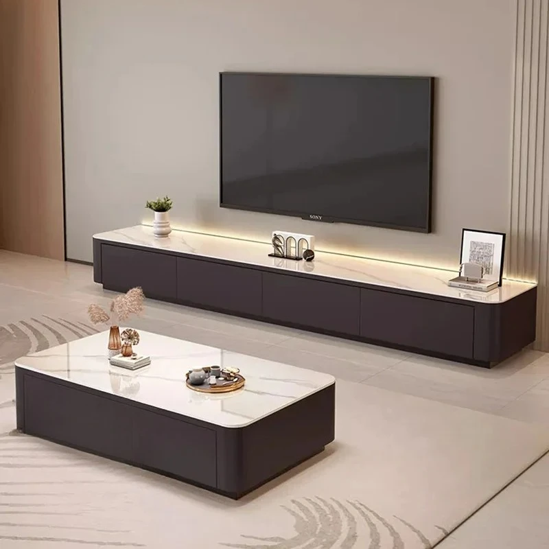 

Italian Unique Coffee Table Minimalist Standing Space Saving Aesthetic Service Side Table Center Couchtisch Salon Furniture