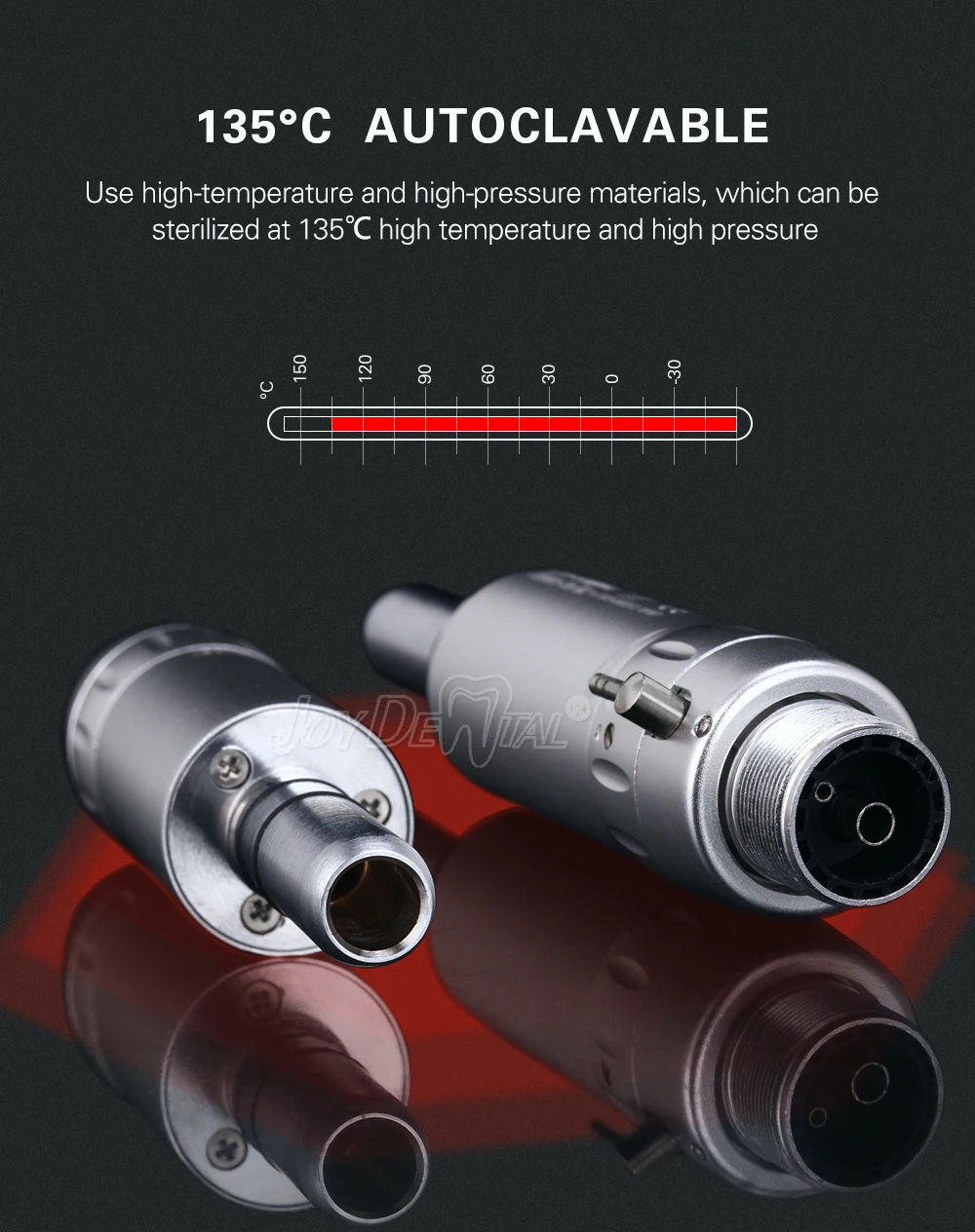 AZDENT Dental Niedrigdrehzahl-Handstück Gerades Handstück Winkelstück Passend für E-Typ Luftmotoren Zahnmedizinisches Instrument – Detail 34