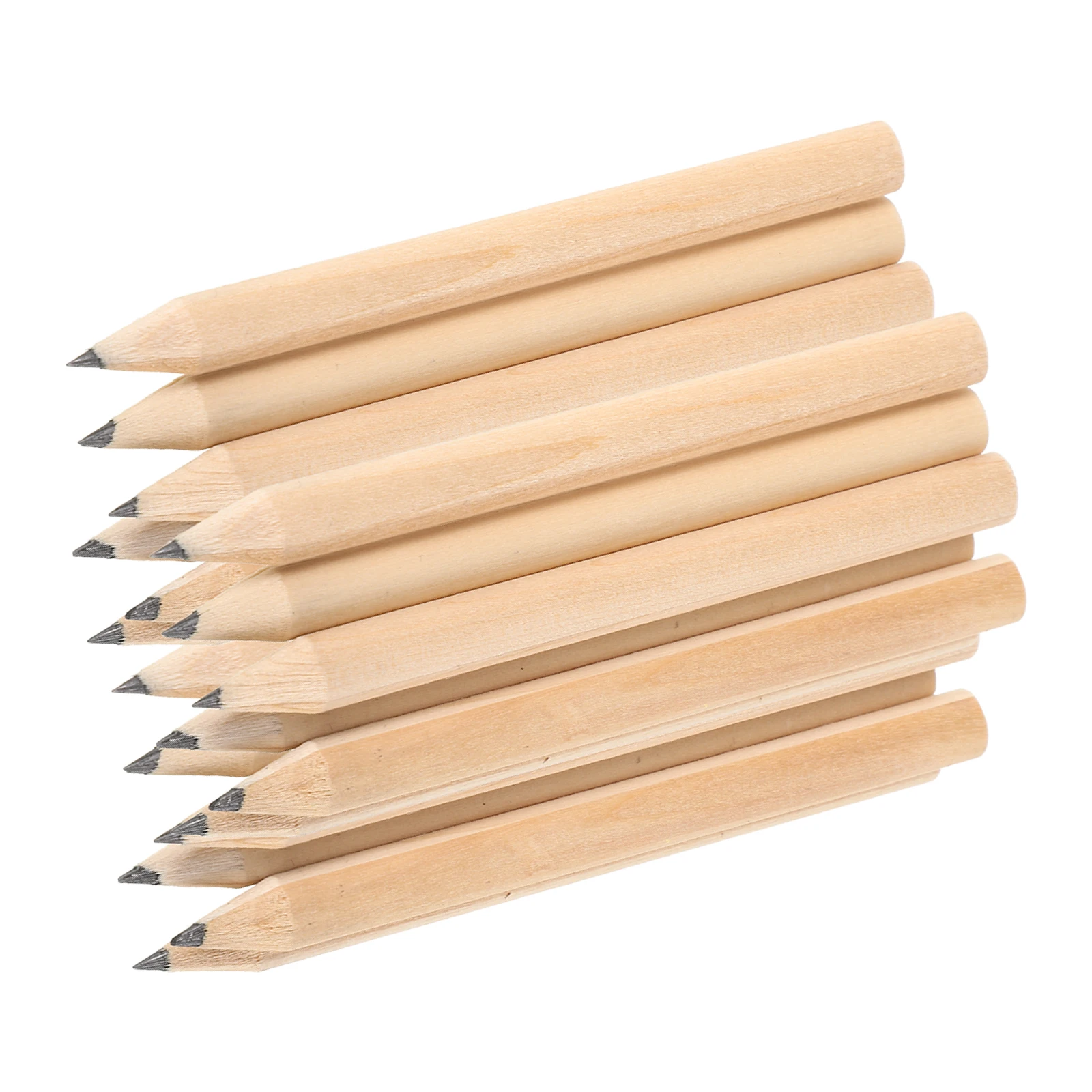 

50pcs Scoring Short Pencils Erasable Short Pencils Wood Writing Tools Half Pencil Erasable Small Practical