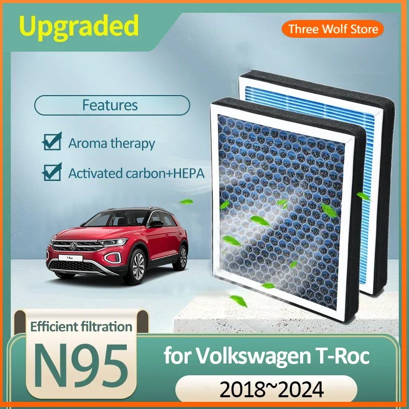 

Activated Carbon Air Filter for Volkswagen VW T-Roc Troc A11 D11 AC7 AC8 2018 2019 2020 2021 2022 2023 2024 5Q0819653 Car Parts