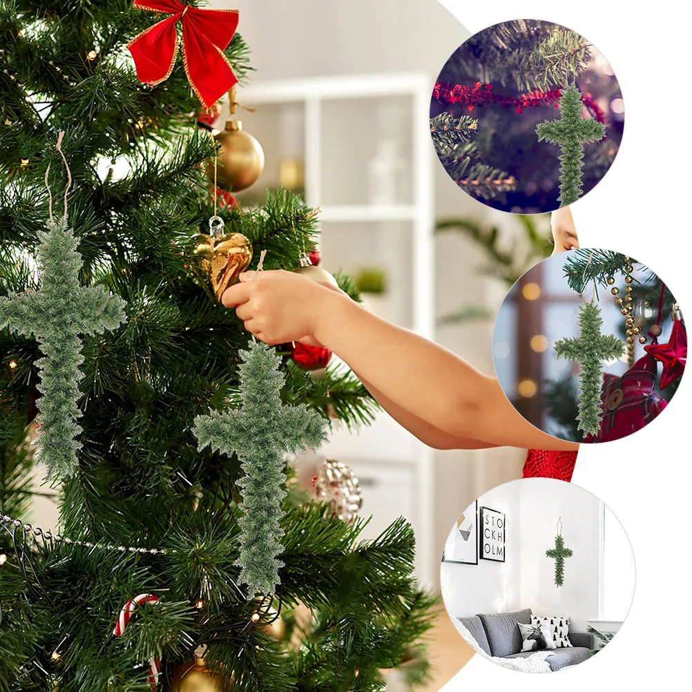 

3pcs Iron Wreath Hoop Garland Frame Cross Shaped DIY Supplies Christmas Easter Decorations Floral Tool