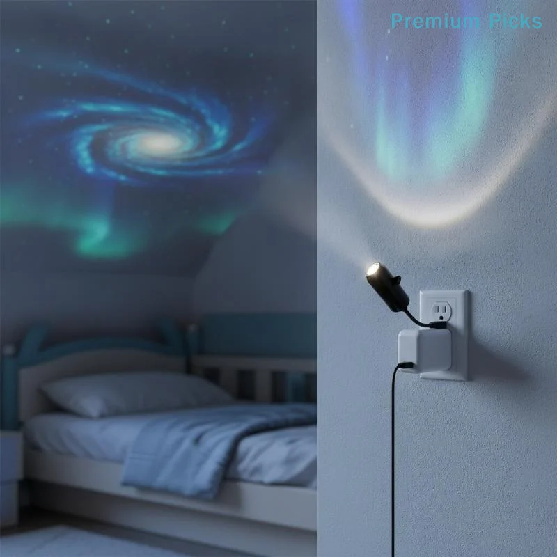 portableUSB Rotating Scene Projector Night Light Dimmable Projection Lamp for Bedroom Ceiling Holiday Party Home Decor