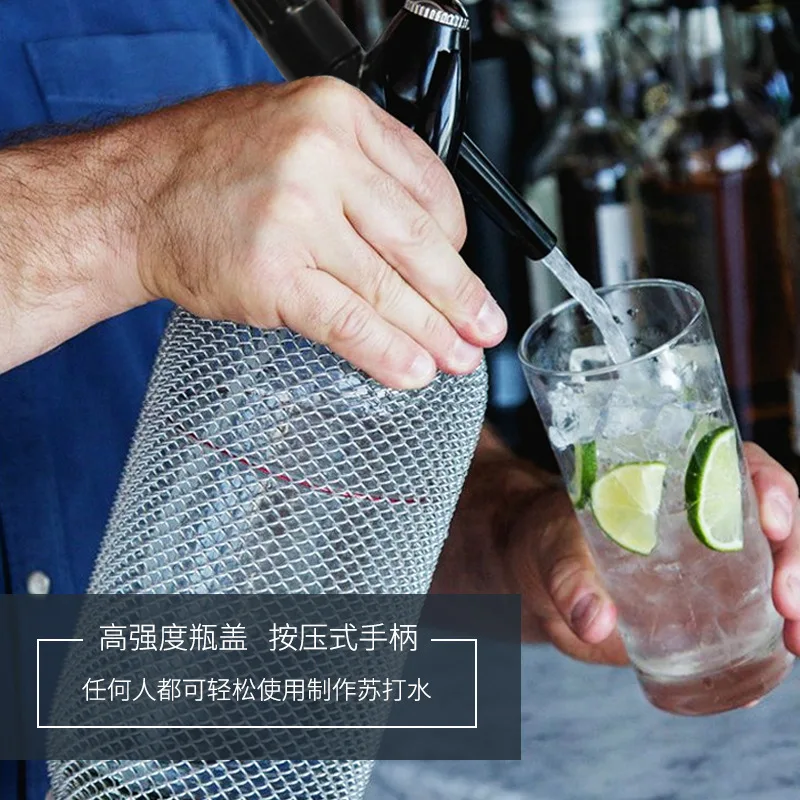 Soda Siphon Glass Soda Gun Homemade Sparkling Water Machine Home Generator Soda Water Machine