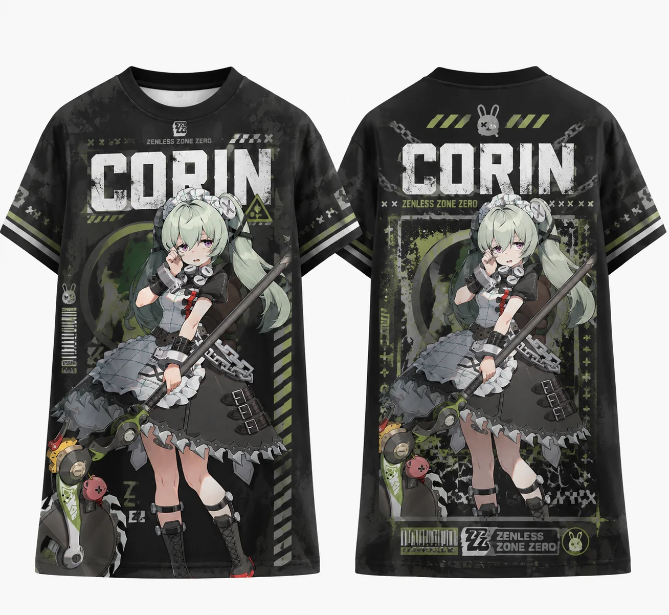 Zenless Zone Zero Corin  3D Printed T-shirt, Breathable Quick Dry Unisex Casual Tee