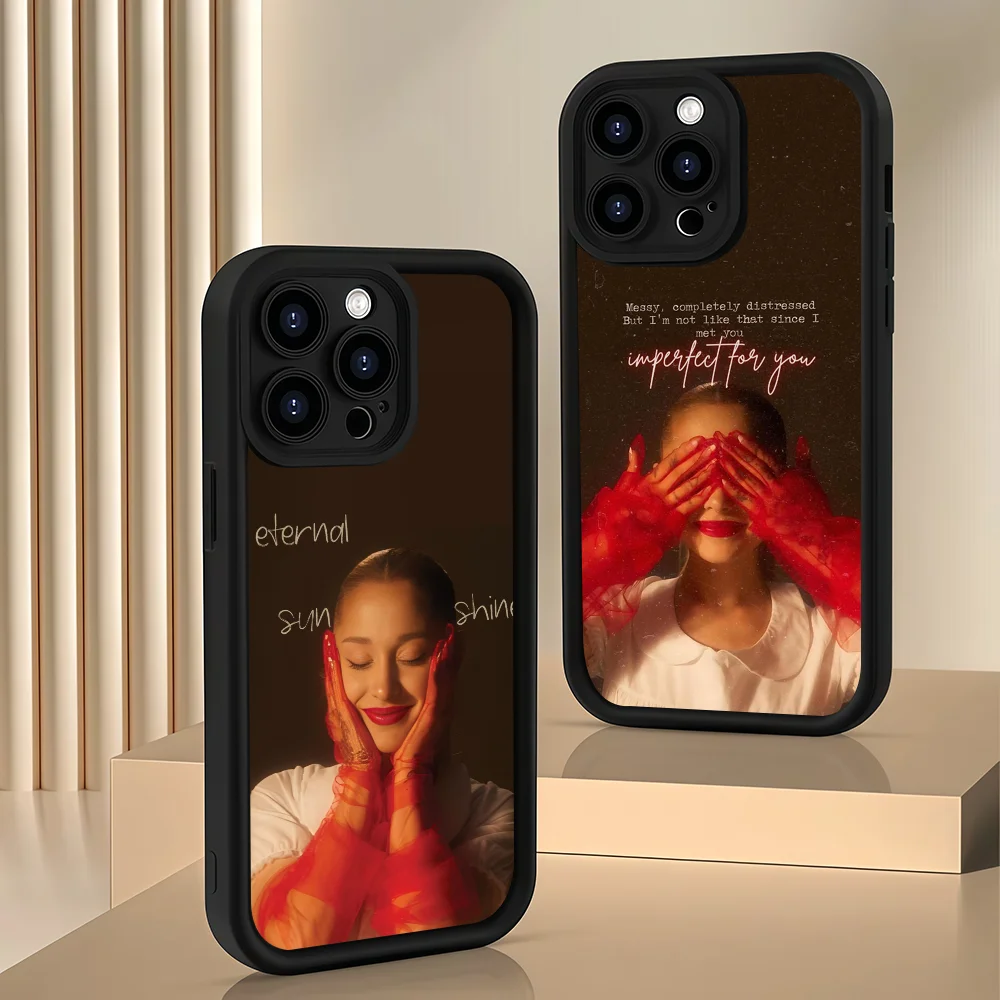 Funda de teléfono A-Ariana Singer G-Grande para iPhone 12 13 14 15 16 17 Max Pro Plus Air Mini carcasa suave de silicona antideslizante a prueba de golpes