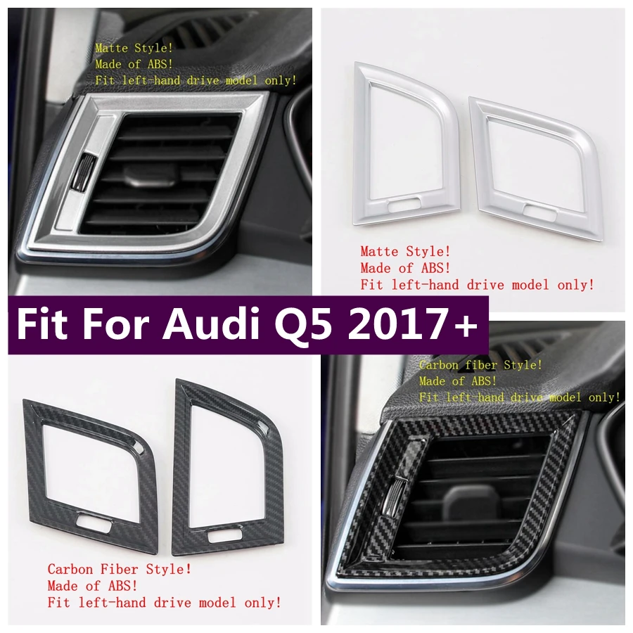 

Accessories Car Front Dashboard Air Conditioning AC Outlet Vent Decoration Frame Cover Trim Fit For Audi Q5 2017 - 2022