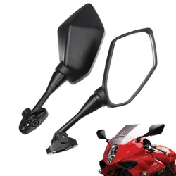 Motorcycle Black Carbon Left Right Rear View Mirrors fit For HYOSUNG GT125R/GT250R/GT650R/GT650S Honda CBR600 F4 1999-2006 1set