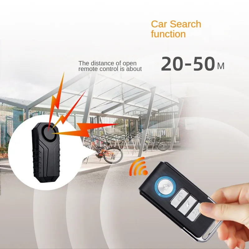 Wireless Infrared Alarm Detector for Bike and Electric Scooter with High Volume Vibration Alarm