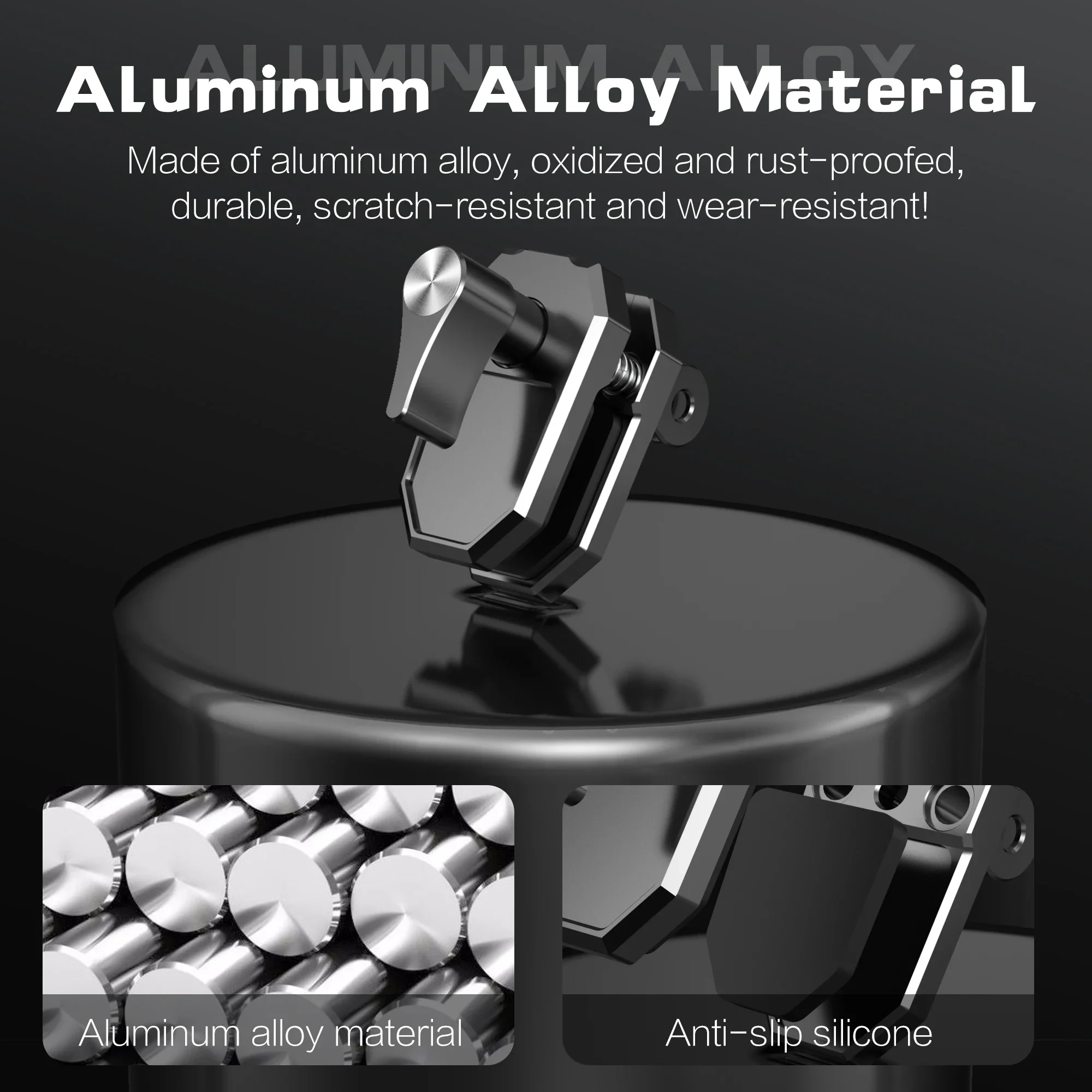 Motorrad-Windschutzscheibenhalterung Aluminium-Klemme für GoPro 13 12 Insta360 X5 X4 X3 Ace für DJI Osmo 360/Action 6 4 5 Zubehör – Detail 4