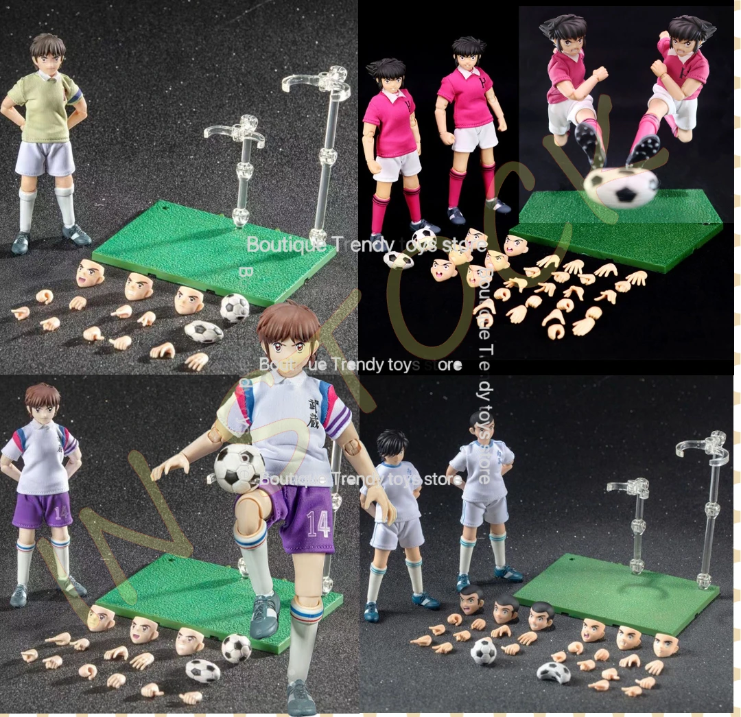 Figura de Acción de Dasin/GT: Capitán Ozora, Tsubasa Genzo, Wakabayashi Kojiro, Hyuga Misaki, Taro Teppei, Kisugi, Ishizaki Ryo, Taki Hajime
