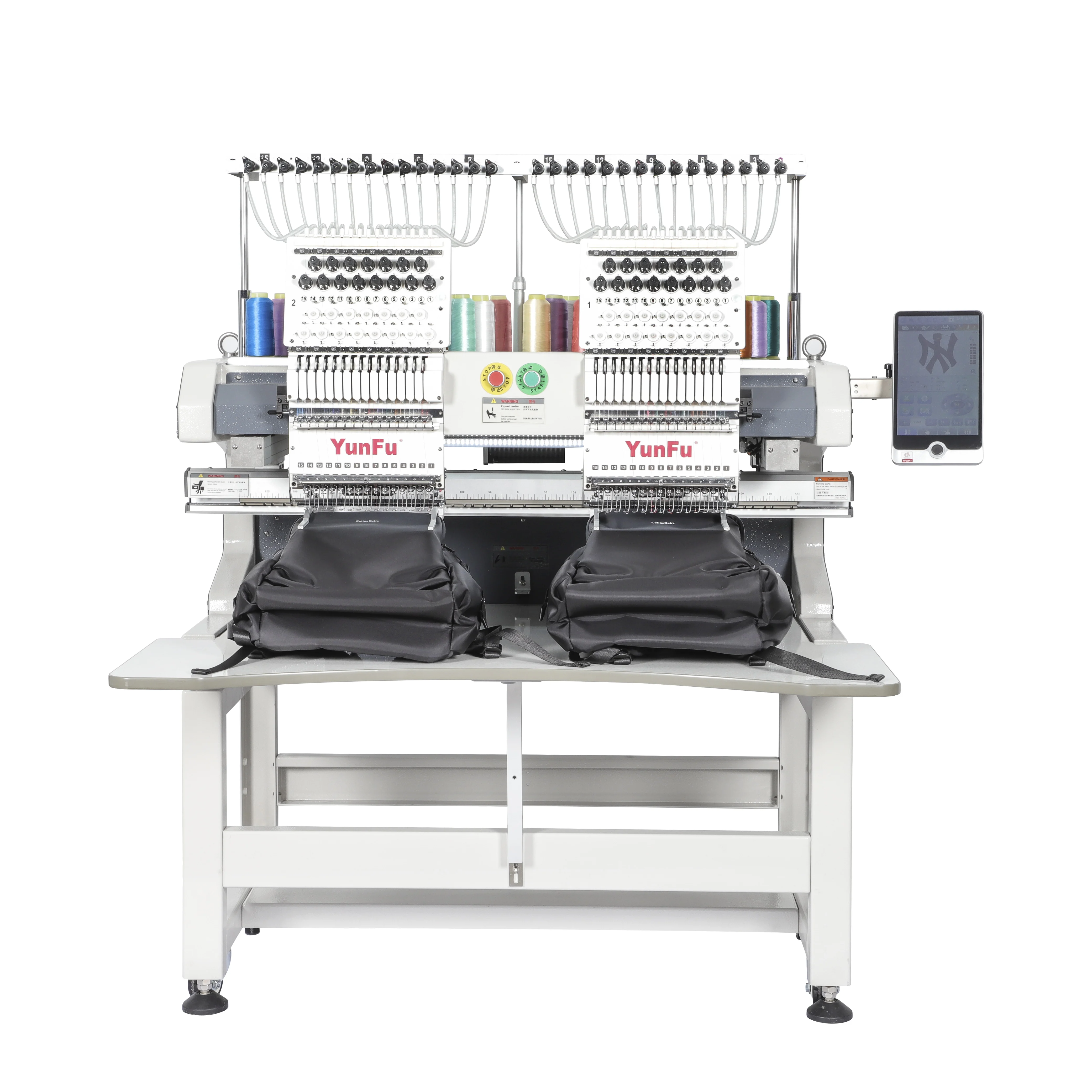 Dahao Touch Screen Embroidery Machine Single Head 12 Needles 2 Heads A15 Automatic for Printing Shops Retail