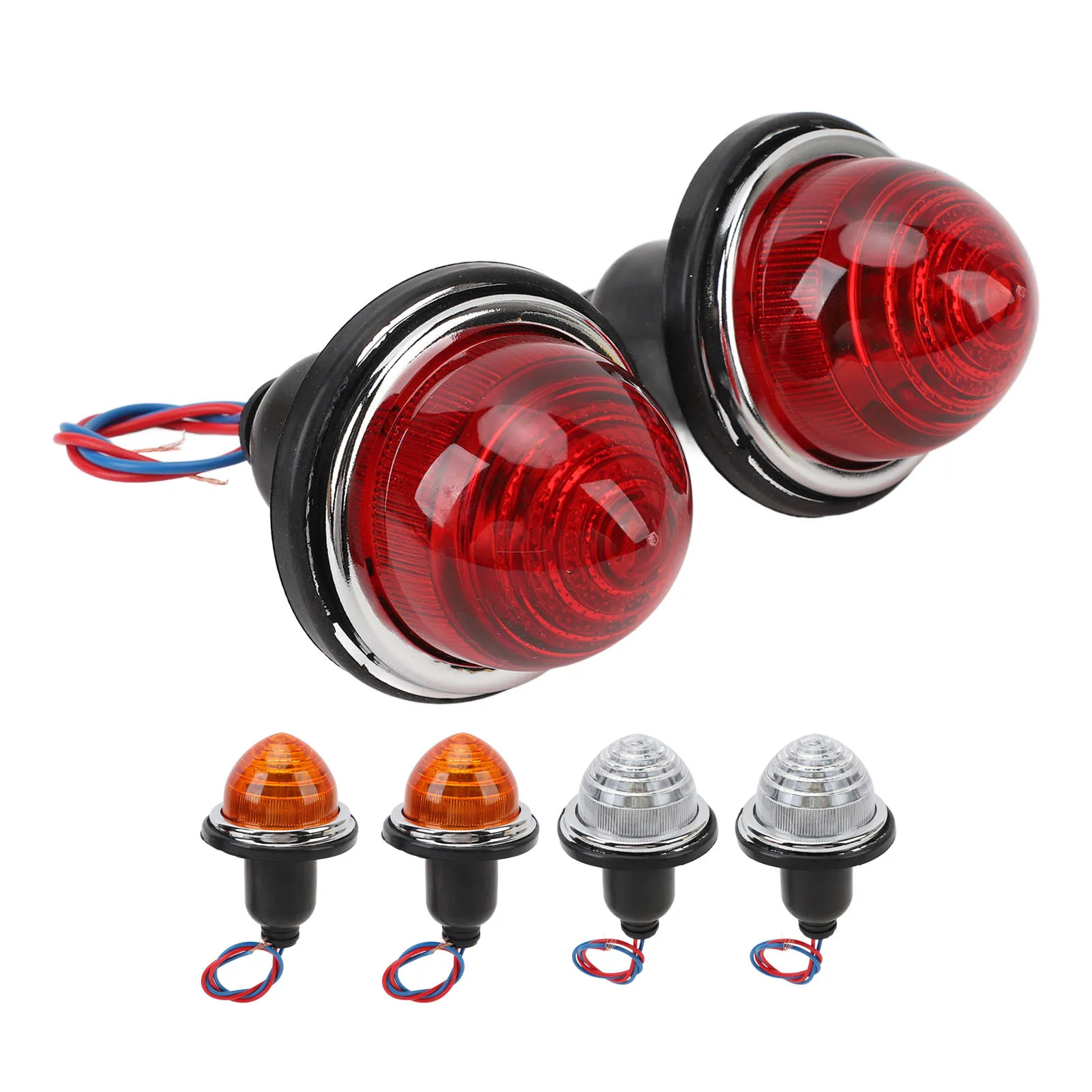 2PCS 72mm Rear Brake Stop Light LPB630 DC12V Tail Lamp Replacement for Classic Mini Morris Minor Traveller Car Accessories