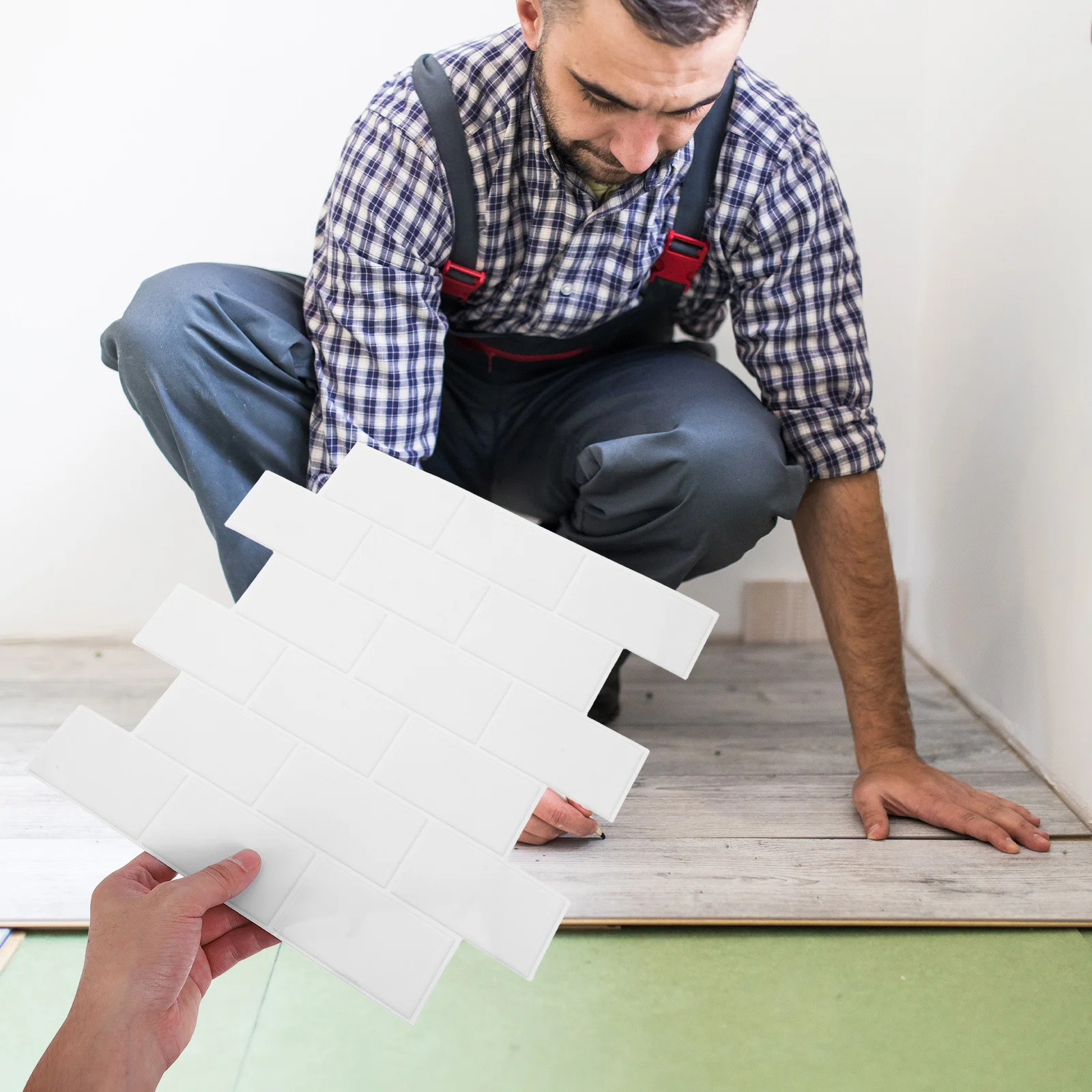 

6pcs Kitchen Tiles Stickers Oil Proof Faux Stone Peel Stick Backsplash For Countertop Stove Wall Diy Waterproof Pvc Panels Home