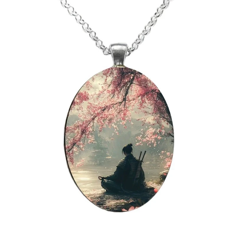 جميلة Shore Hero نمط الزجاج سبيكة قلادة قلادة المبيعات المباشرة الصانع #3