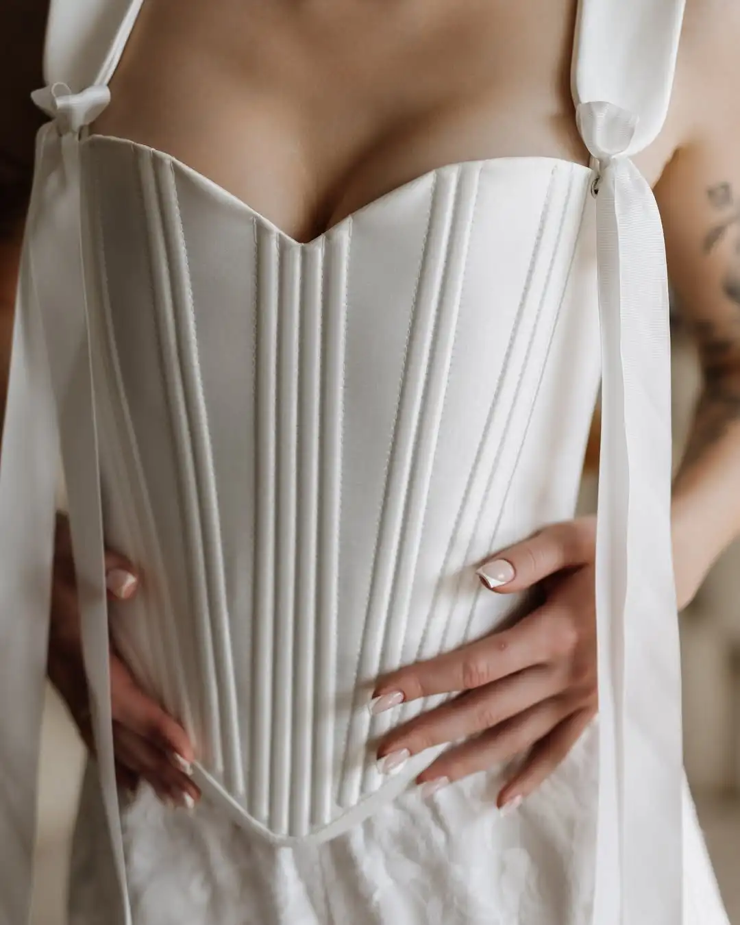 MD Elegant Spaghetti Strap Wedding Dresses Side High Slit Long Sleeve Bridal Gown Ankle-Length Vestidos De Novia Customized 2025