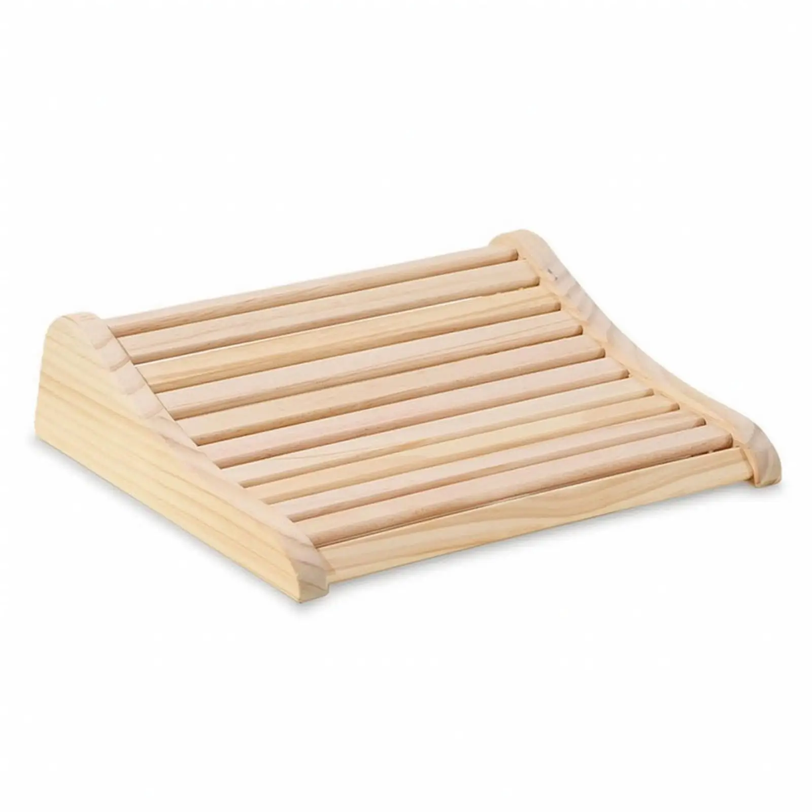 Sauna Headrest Curved Wooden Headrest Natural for Steam Chamber