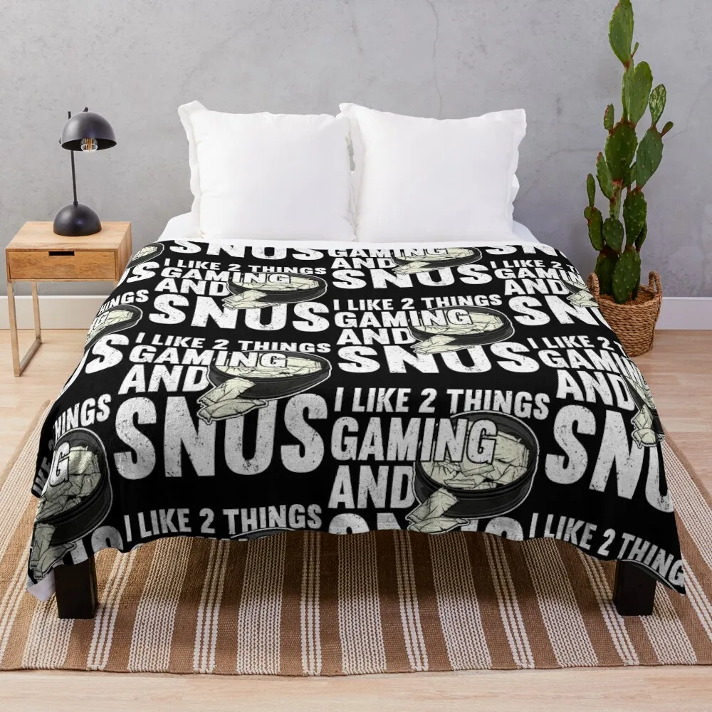 Swedish Snus Gaming Snus Throw Blanket Soft Big Weighted Extra Large Throw Blankets