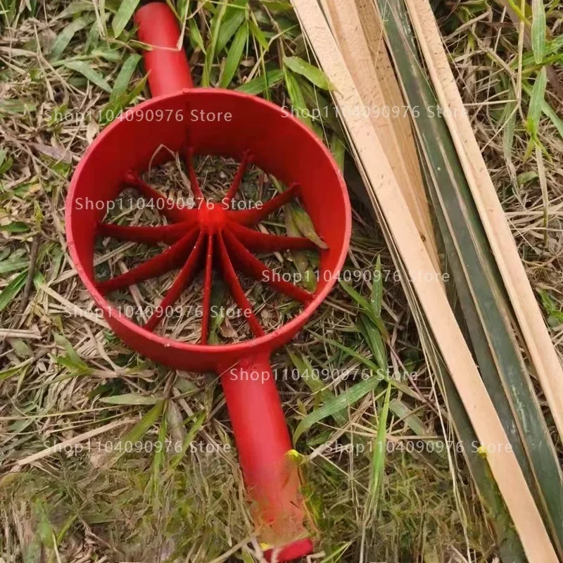 Efficient Bamboo Slicing Machine Fast Cutting Tool Round Bamboo Strip Processing Cutter for Handmade Strips