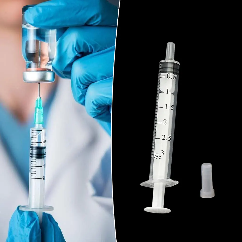 5-100Pcs 3ML Plastic Syring Injectors Pets Feeding Health Analyze Disposable Nutrient Mini Syringe Without Needles 3ml Tools