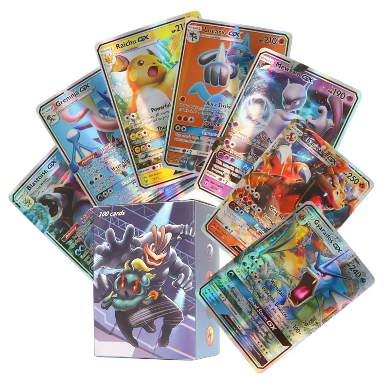 60/100 Stück Pokemon-Karten Englische Version MEGA GX Vmax TAG EX Proxy Sammelkarten Spielzeug Kindergeschenk