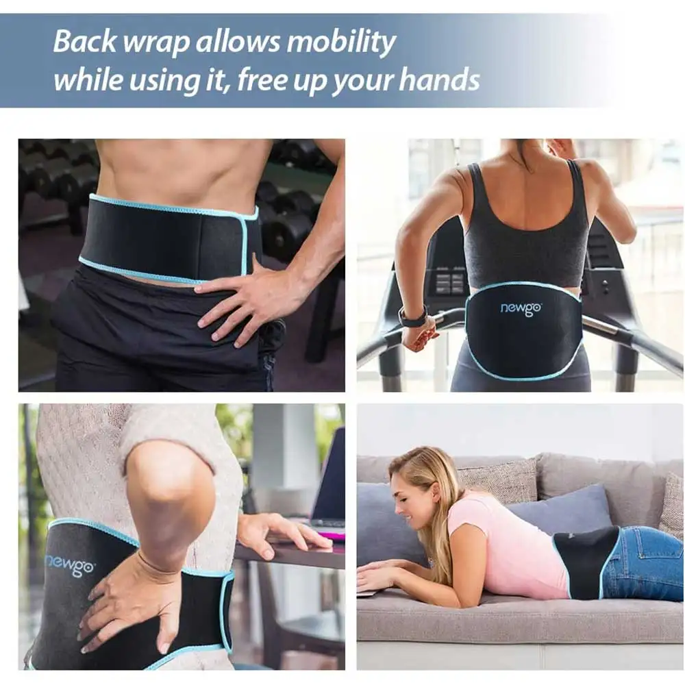 Reusable Back Ice Pack Wrap For Injuries Hot Cold Therapy Gel Cold Pack Belt Lower Back Ice Wrap For Lower Lumbar Pain Relief