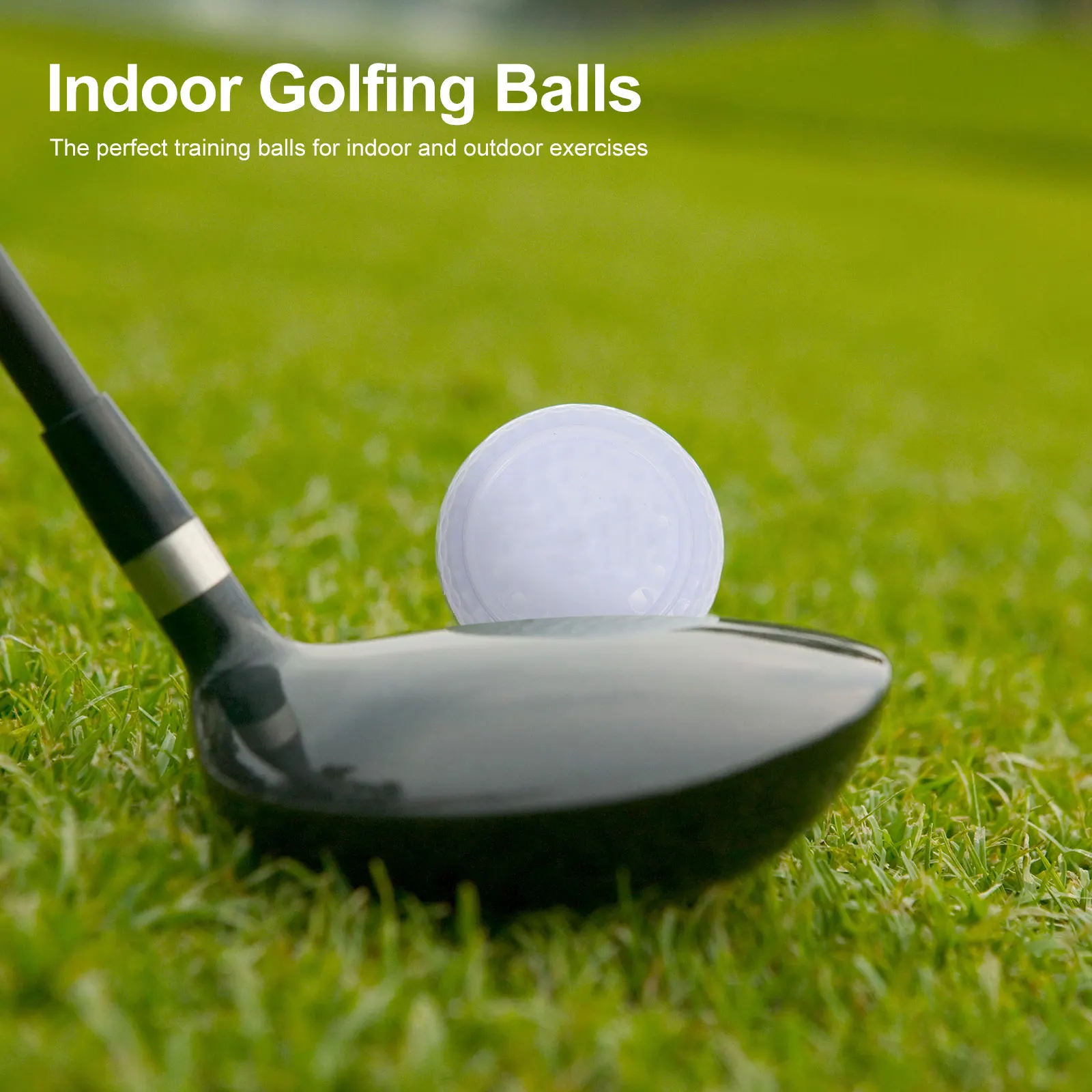 2 قطعة كرات الغولف المحمولة للعب الآمن مع والحيوانات الأليفة داخلي في الهواء الطلق تمارين كرات الغولف ممارسة وضع قضيب #2