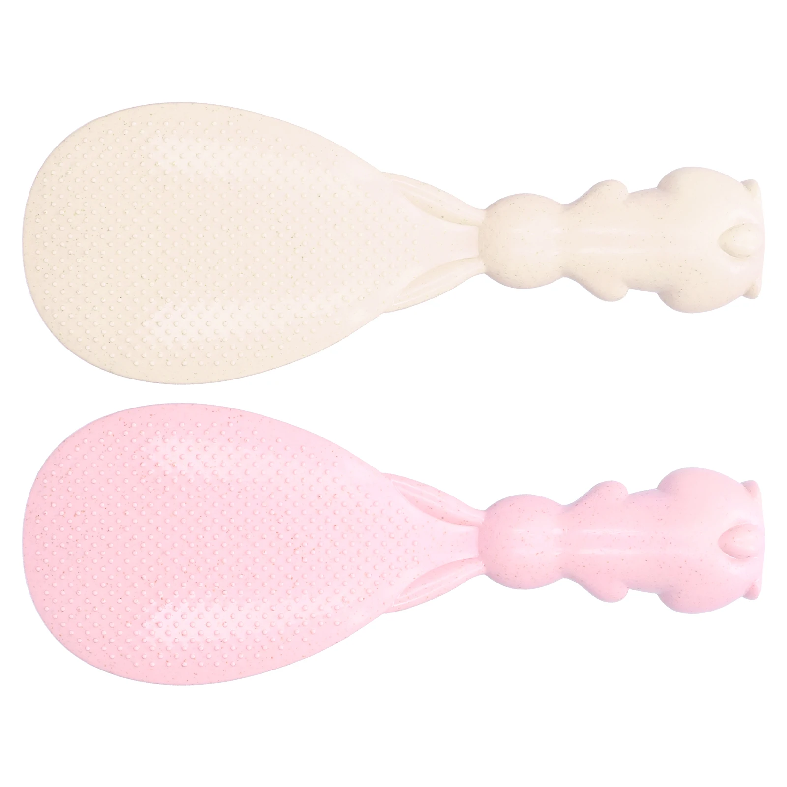 Rabbit Nonstick Rice Spoon, Cute Bunny Non Stick Rice Spoon Threedimensional Standable Rabbit Rice Scoop for Rice Cooker