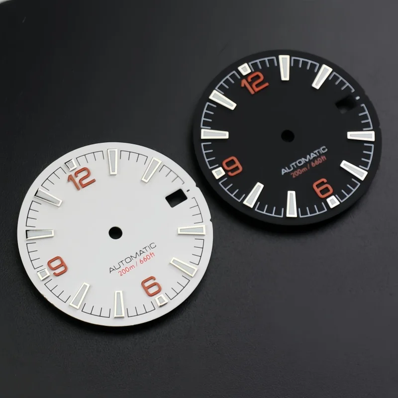 

Quality Sea 600m Style Watch Dial With C3 Bgw9 Green Blue Luminous For Nh35 Nh36 Mechanical Movement Skx007 Case 28.5mm Dial