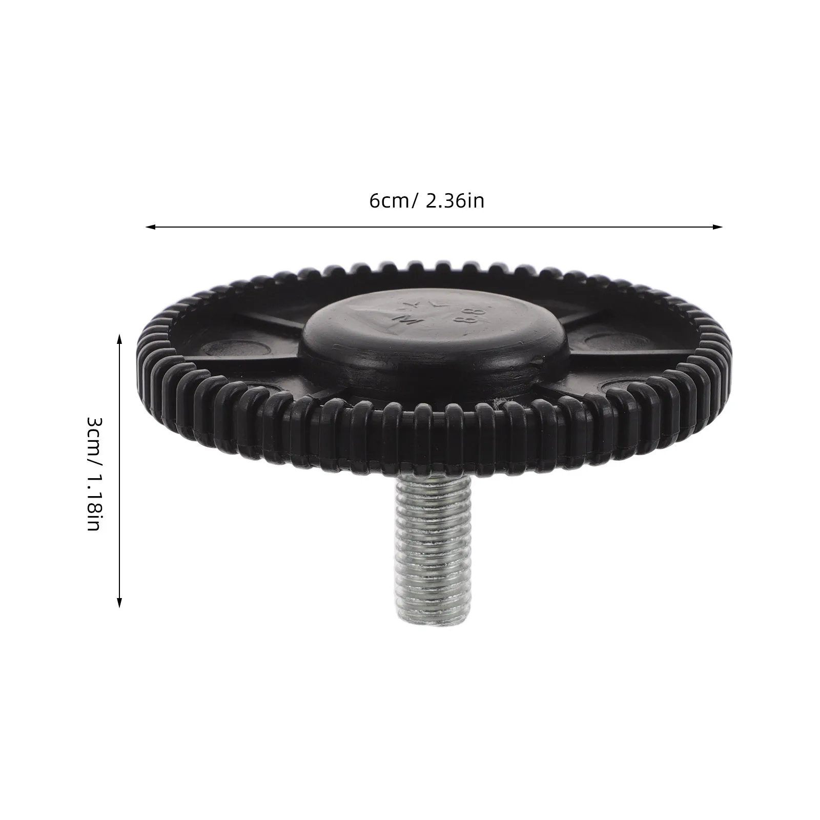 4 قطعة M10 المسمار في منصات قدم قابل للتعديل ل مفرغة أريكة الجدول مكافحة الاهتزاز دعم أجهزة لياقة بدنية التسوية البلاستيك الأسود #2