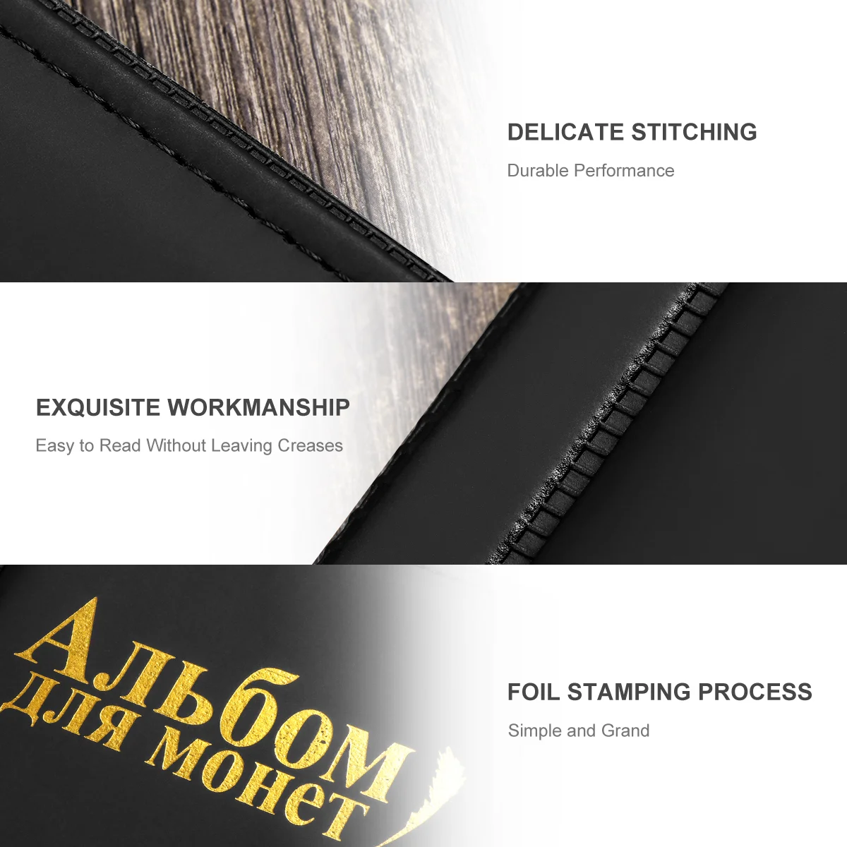 Coin Pocket Page Protectors Collecting Album Storage for Collection Holder Book