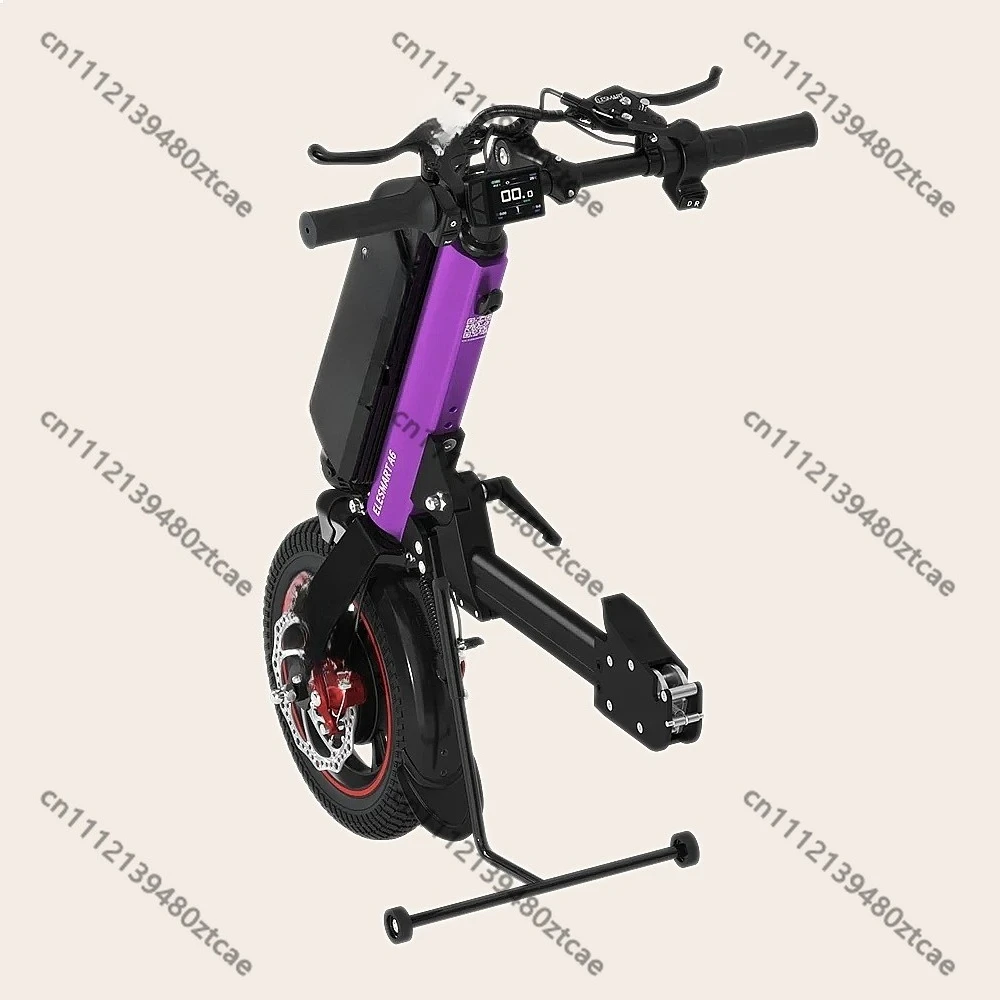 A6 500W Electric Handcycle, 12Inch Wheelchair Attachment, Portable Hand Bike for Disabled Elderly, 36V Li-ion Mobility Scooter