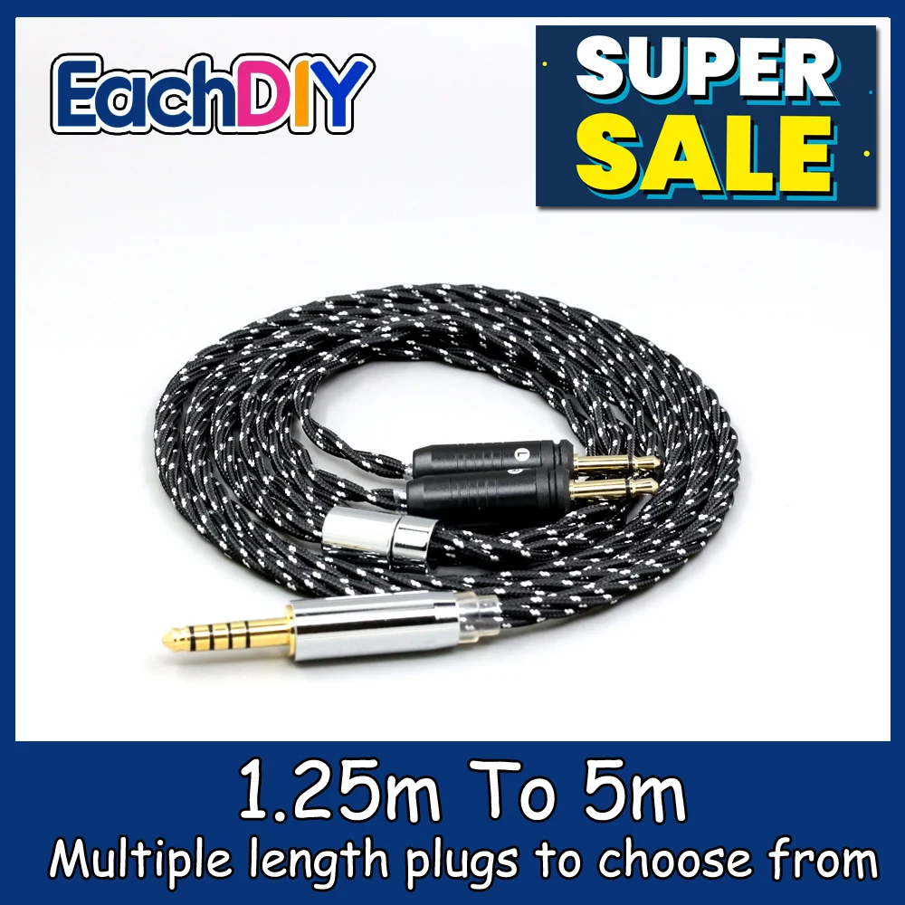 

OCC Mixed OFC Twisting Nylon Earphone Cable For Focal Clear Elear Elex Elegia Stellia Celestee radiance Headphone LN008707