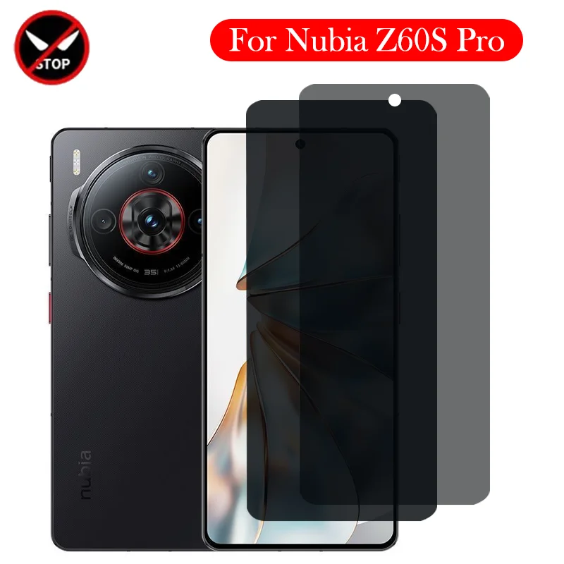 

Privacy Tempered Glass For ZTE Nubia Z60S Pro Anti Spy Screen Protector for Nubia Z60S PRO