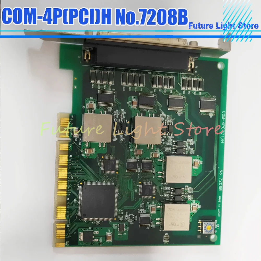 COM-4P(PCI)H No.7208B Capture Card Green PCB Board