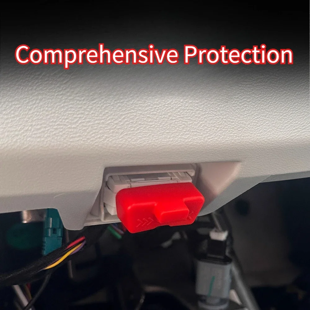 For Geely Xingyuan EX2 eMAS 5 OBD Silicone Protection Cover Waterproof Dustproof Diagnostic Interface Accessory