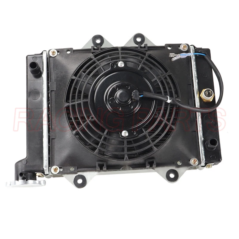 ATV Water Cooling Engine Cooler Radiator Cooling + Fan for 150cc 250cc PIT Quad Dirt Bike Dune Buggy Motorcycle 4 Wheel view 3