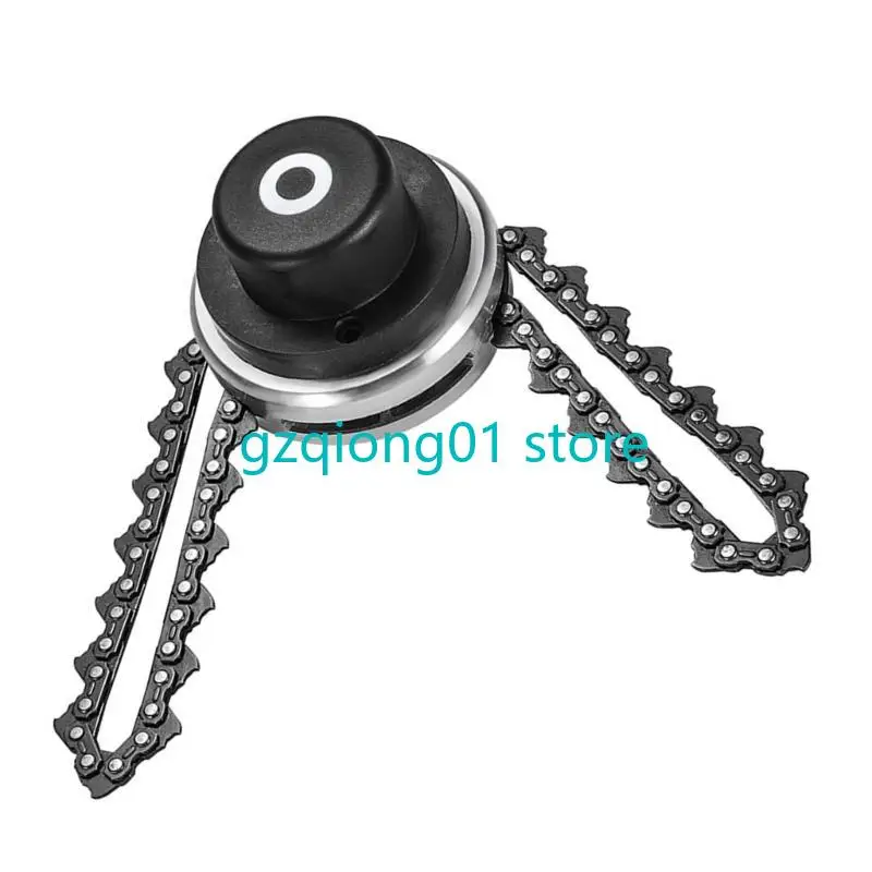 

K3NA Garden Grass Trimmer Head Chain Trimmer Grass Cutter Head Attachment for Garden