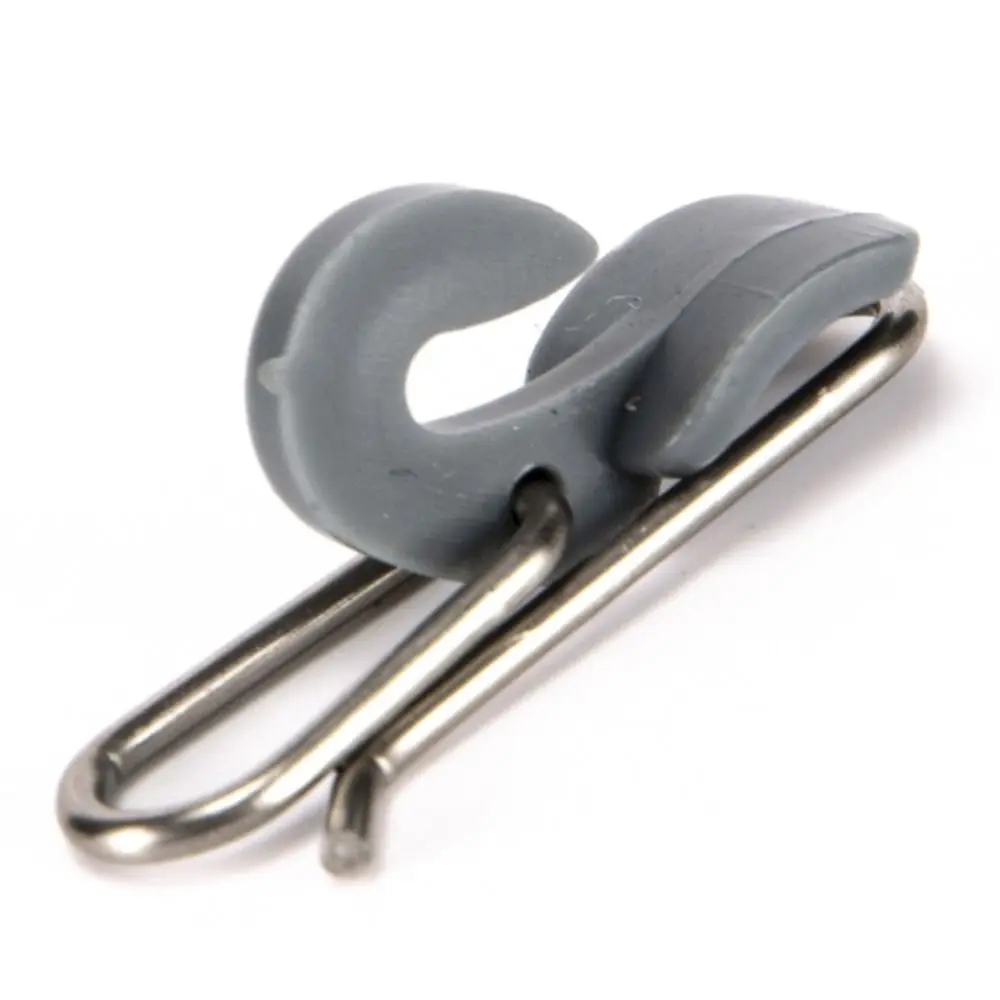 20PCS Durable Stainless Steel Impact Bait Clip Grey Black Red Quick Release Fishing Lure Clip Hook Extractor Fishing Accessories