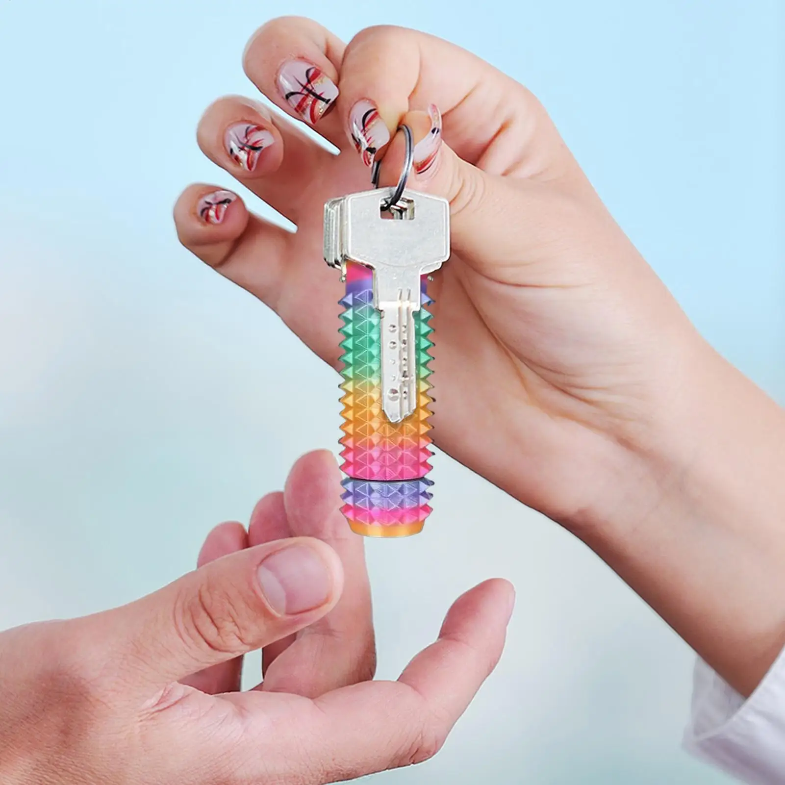 Juguetes antiestrés sensoriales para adultos, artículos antiestrés con impresión 3D, llavero de estimulación manual para recompensa, gestión de ira calma