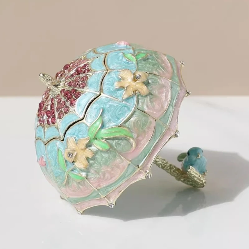 

Металлическая шкатулка для драгоценностей, роскошные коробки для хранения колец и сережек, маленькие креативные ожерелья, браслет, витрина, ювелирные изделия, подарок на день рождения