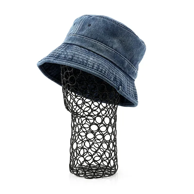 

Unisex Fashion Hip Hop Wash Denim Foldable Bucket Hats for Men and Women (2022 New)