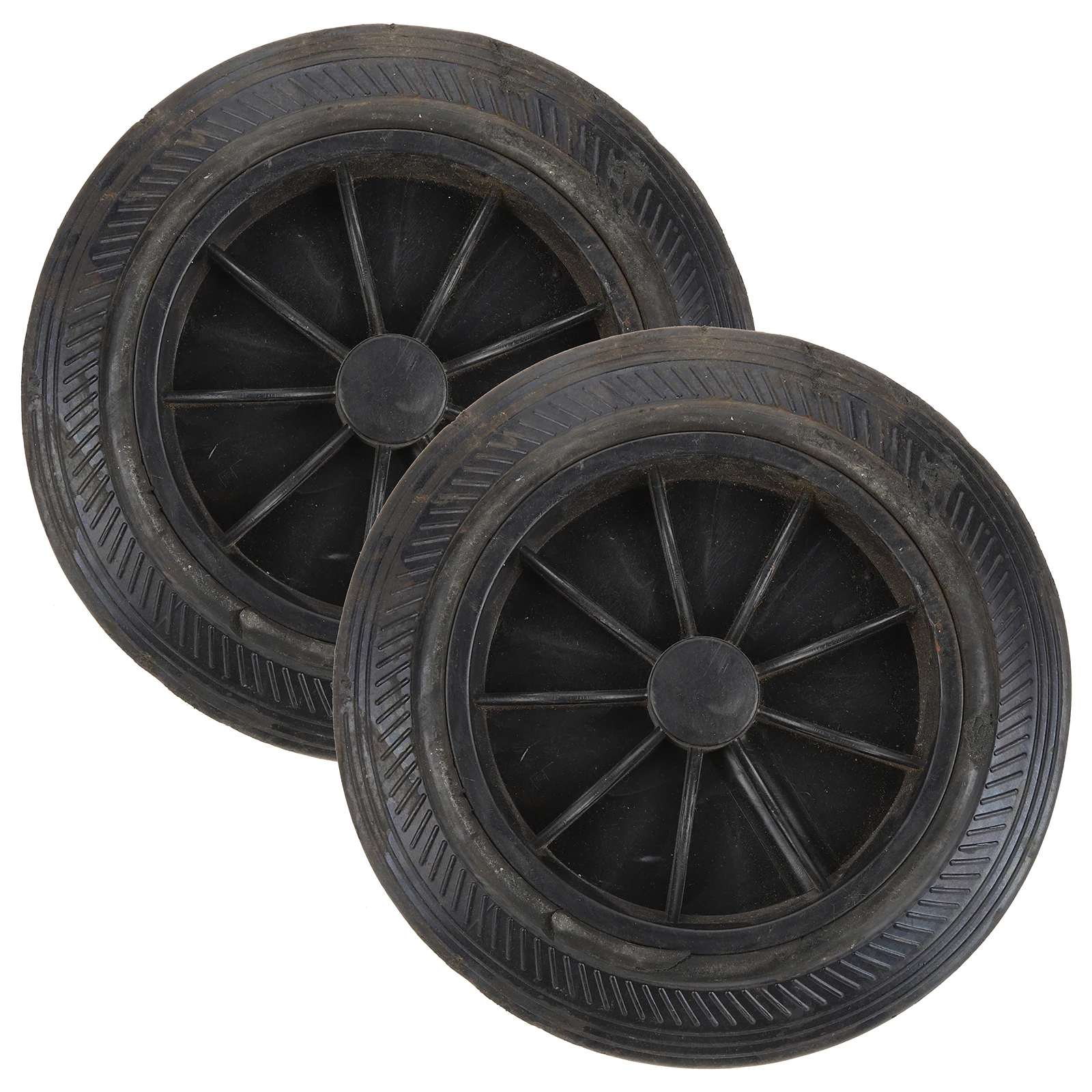 

2pcs Trash Can Wheels Safe Material Easy Install Remove Office School Garbage Bin Replacement Outdoor Garden Camping