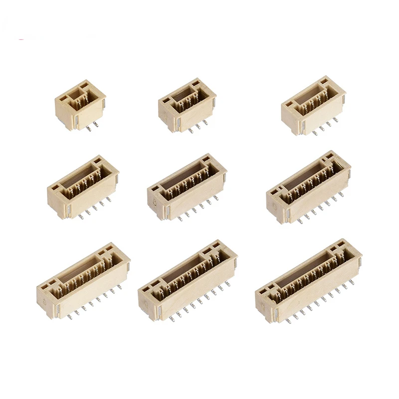 GH1.25mm Pitch 2P-10P Vertical SMT Beige Wafer Header Connector With High Quality