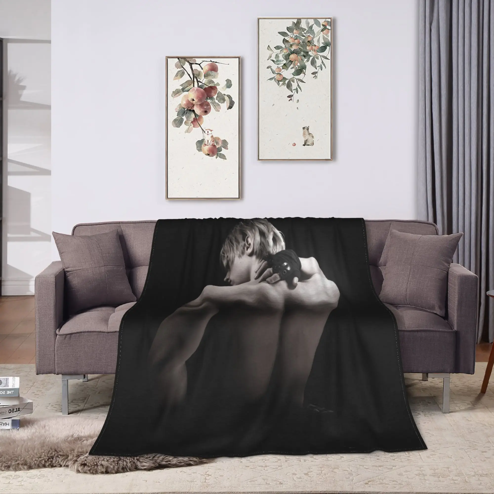 Leon Kennedy Flannel Blanket Adults Girls  Warm Soft Throw Blanket Winter Bedroom Bedspread Sofa Bed Cover