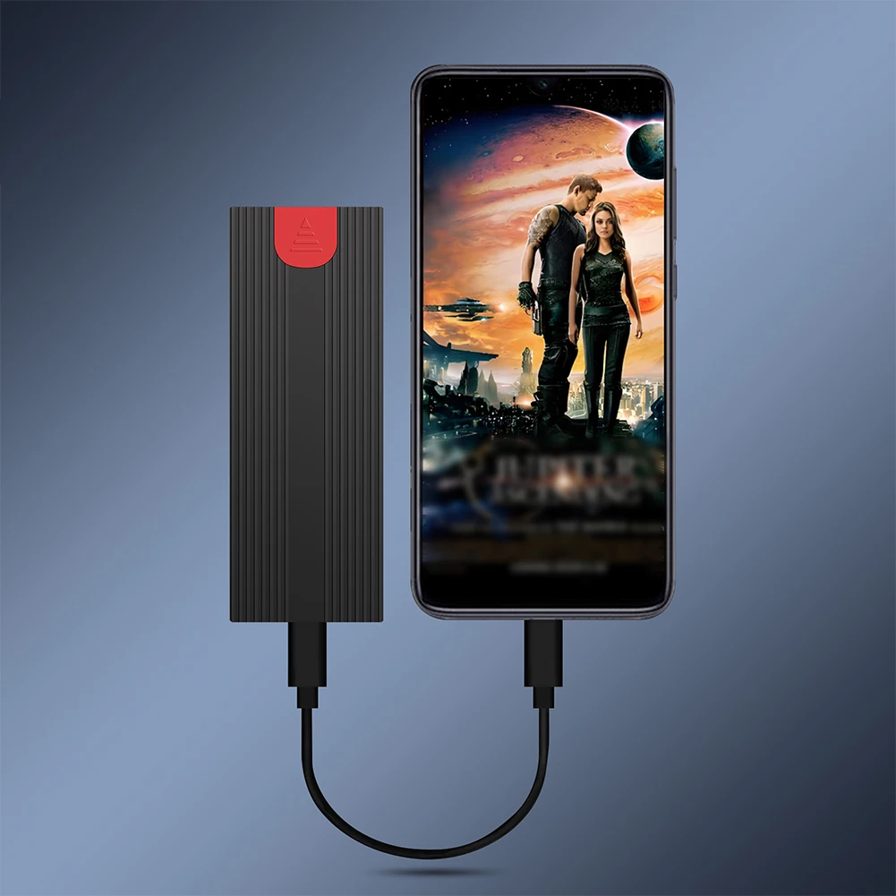 M.2 NGFF NVME Hard Drive Enclosure 6/10Gbps External SSD Case USB3.2 Gen2 Type C for NVMe M Key/B+M Key NGFF SATA B Key/B+M Key