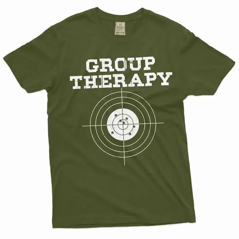 Men's Therapy T Shirt Shooting Gun s Second Amendment