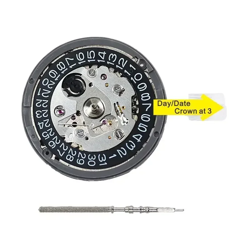 NH35A Premium Mechanical Movement NH35 At 3.8 3 6 White Date wheel 24 Jewels Automatic Self-winding High Accuracy Movt Replace